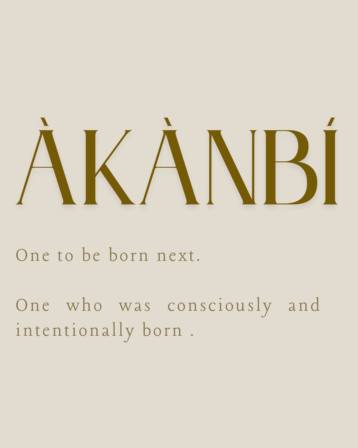 Oríkì - Custom Design Digital Download